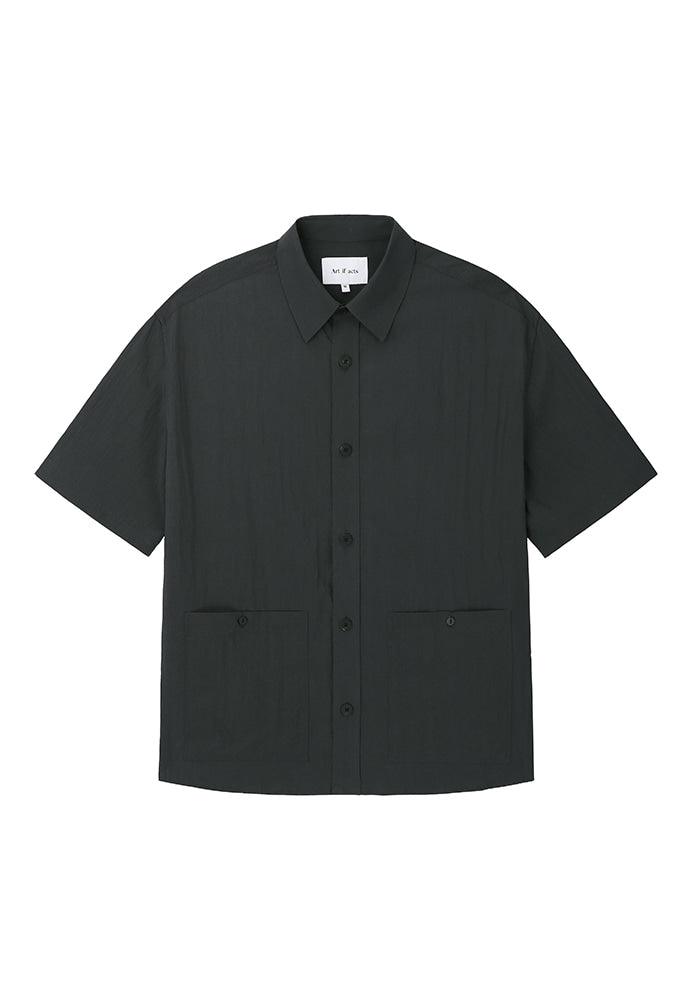 Art if acts - Two Pocket Half Shirt (Charcoal) product image 7 | TRAB K-Fashion Australia