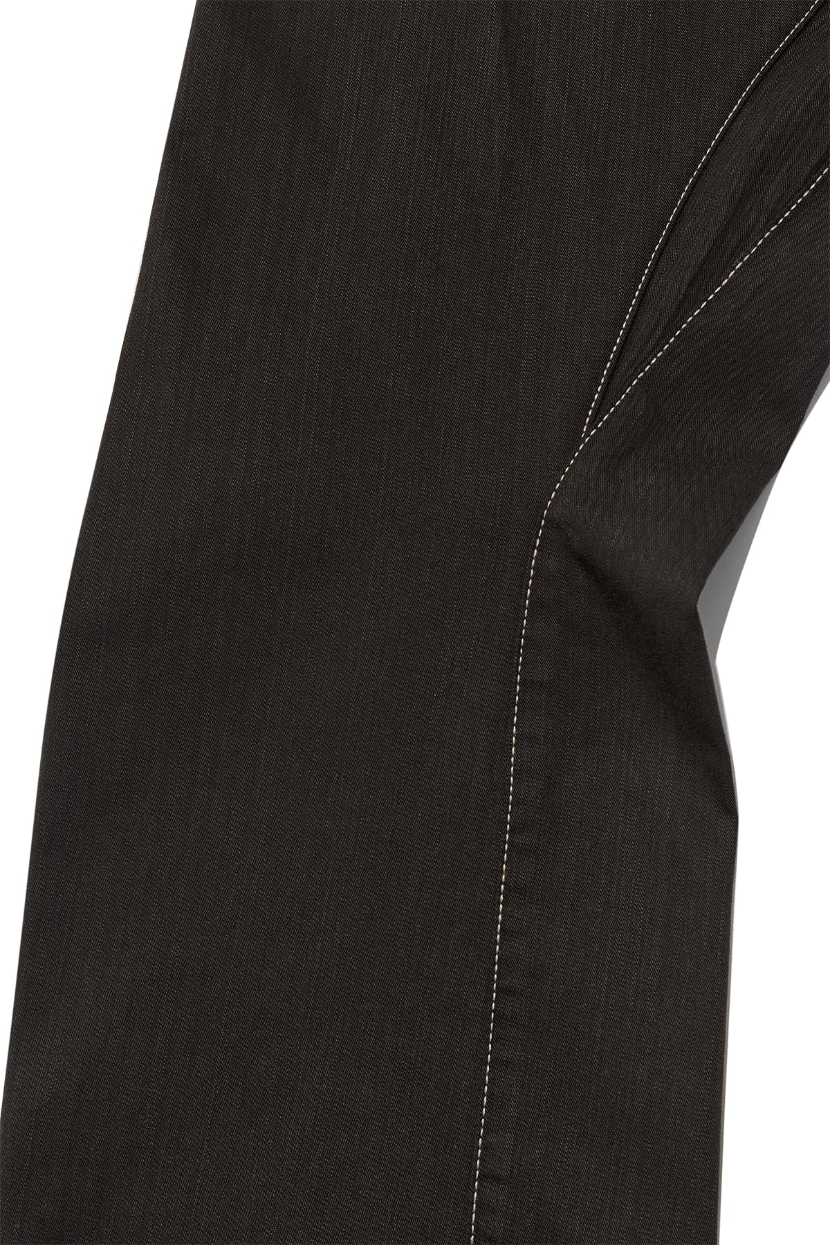 Matin Kim - Waist Buckle Curved Twill Denim Pants (Charcoal) product image 6 | TRAB K-Fashion Australia