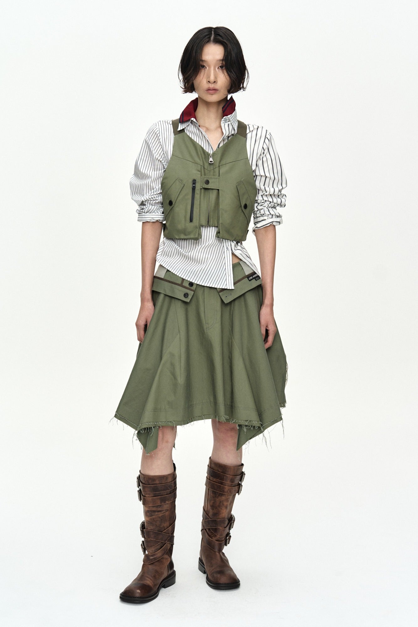 Andersson Bell - 'some Might Say' Utility Vest (Khaki) product image 1 | TRAB K-Fashion Australia