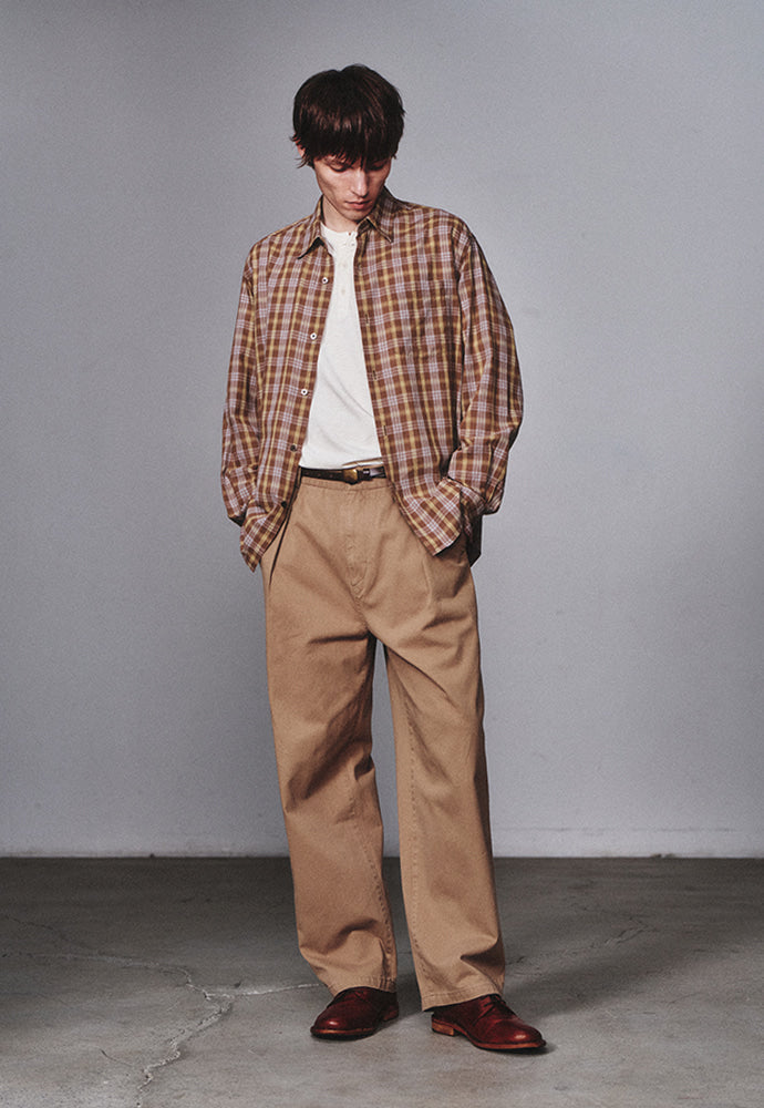 Art if acts - French Check Shirt (Brown/Blue) product image 4 | TRAB K-Fashion Australia