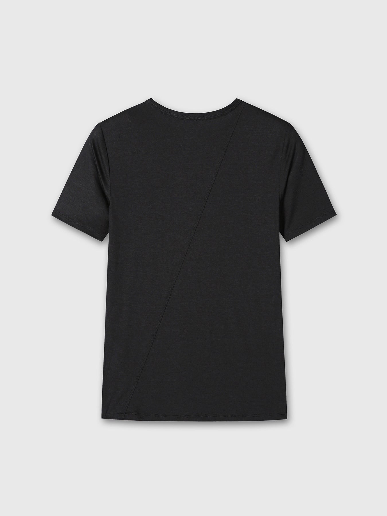 Tonywack - Tencel Short Sleeve T-Shirt (Black) product image 8 | TRAB K-Fashion Australia