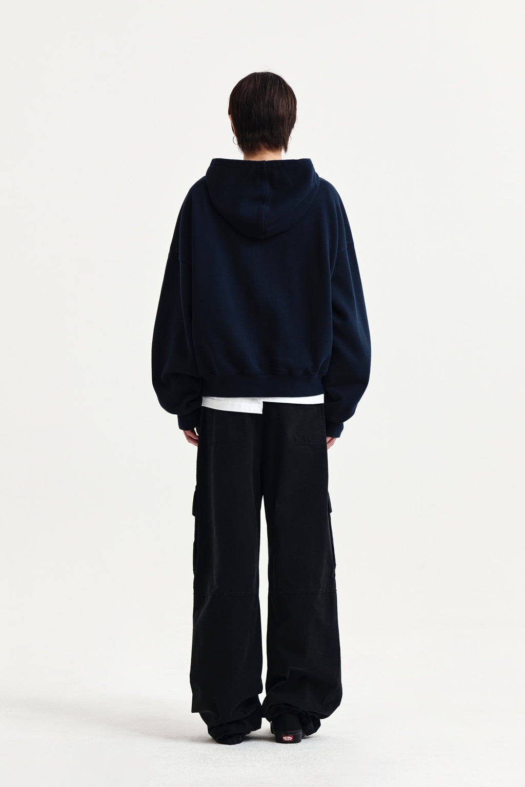 Matin Kim - Graffiti Logo Hoody Zip Up (Navy) product image 12 | TRAB K-Fashion Australia