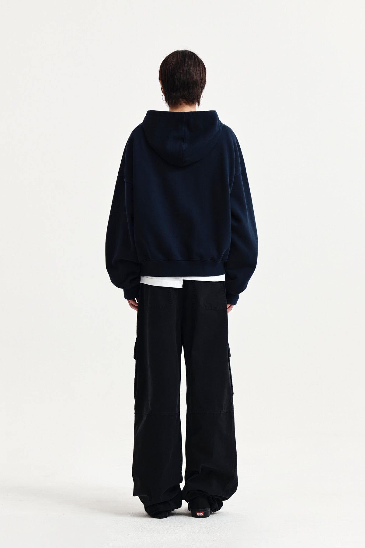 Matin Kim - Graffiti Logo Hoody Zip Up (Navy) product image 12 | TRAB K-Fashion Australia