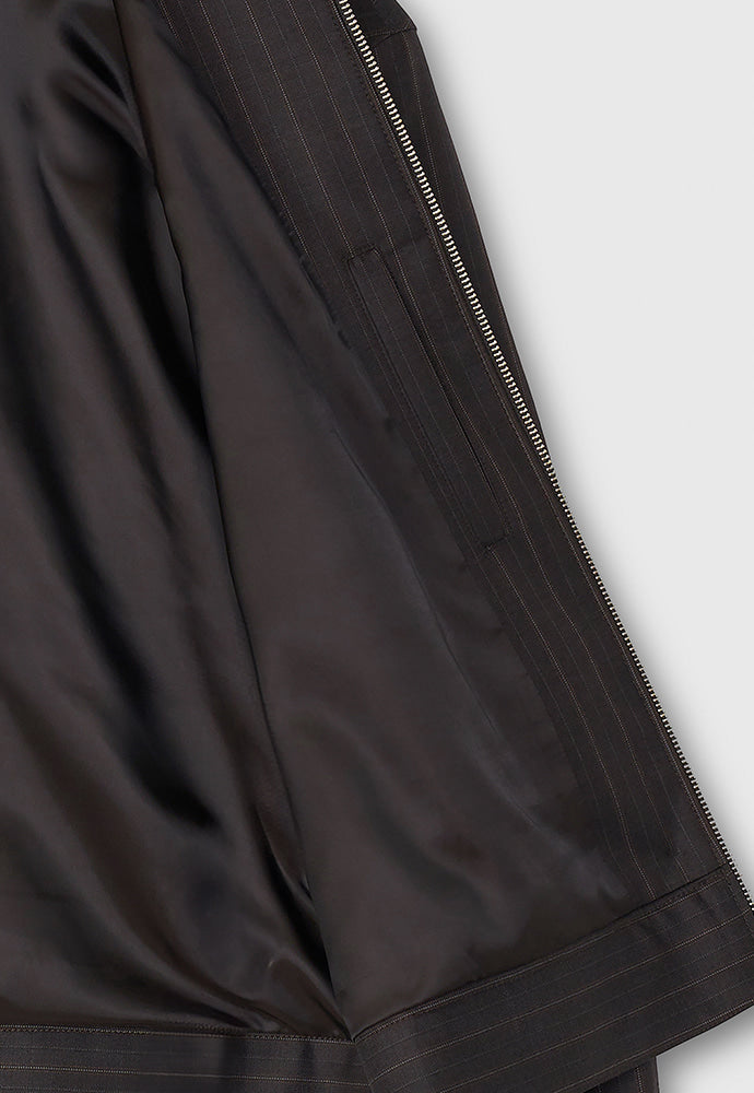 Tonywack - Worsted Wool Western Blouson Jacket (Brown Stripe) product image 13 | TRAB K-Fashion Australia