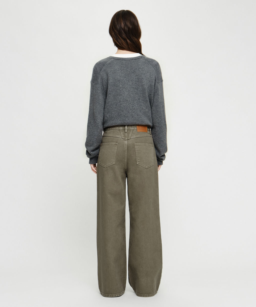 Marithe & Francois Girbaud - Two Tuck Wide Denim Pants (Brown) product image 6 | TRAB K-Fashion Australia