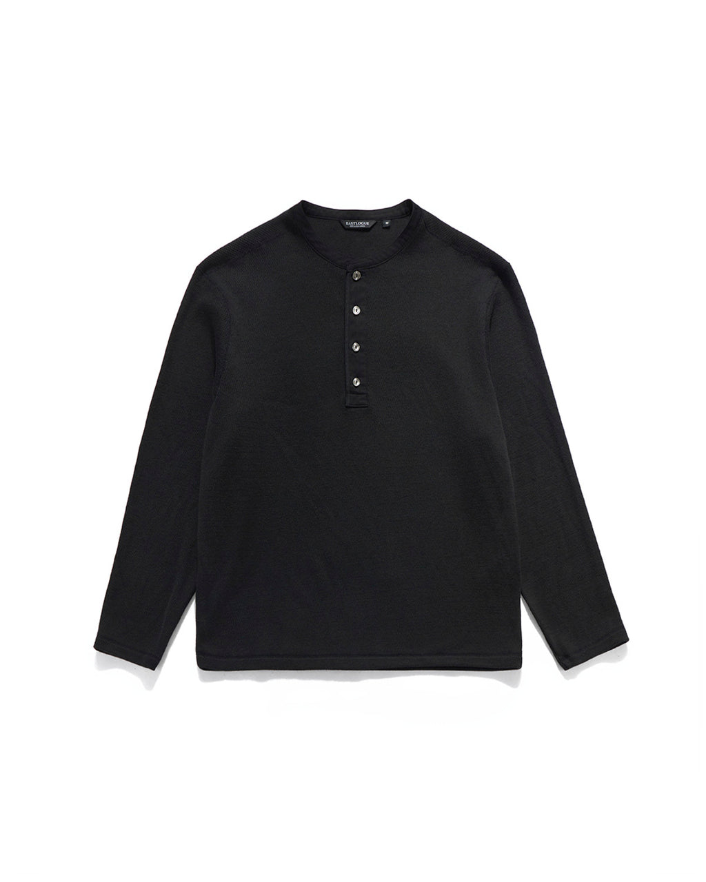 Eastlogue - Anchor Line Henley Neck L.s T-shirts (Black) product image 6 | TRAB K-Fashion Australia