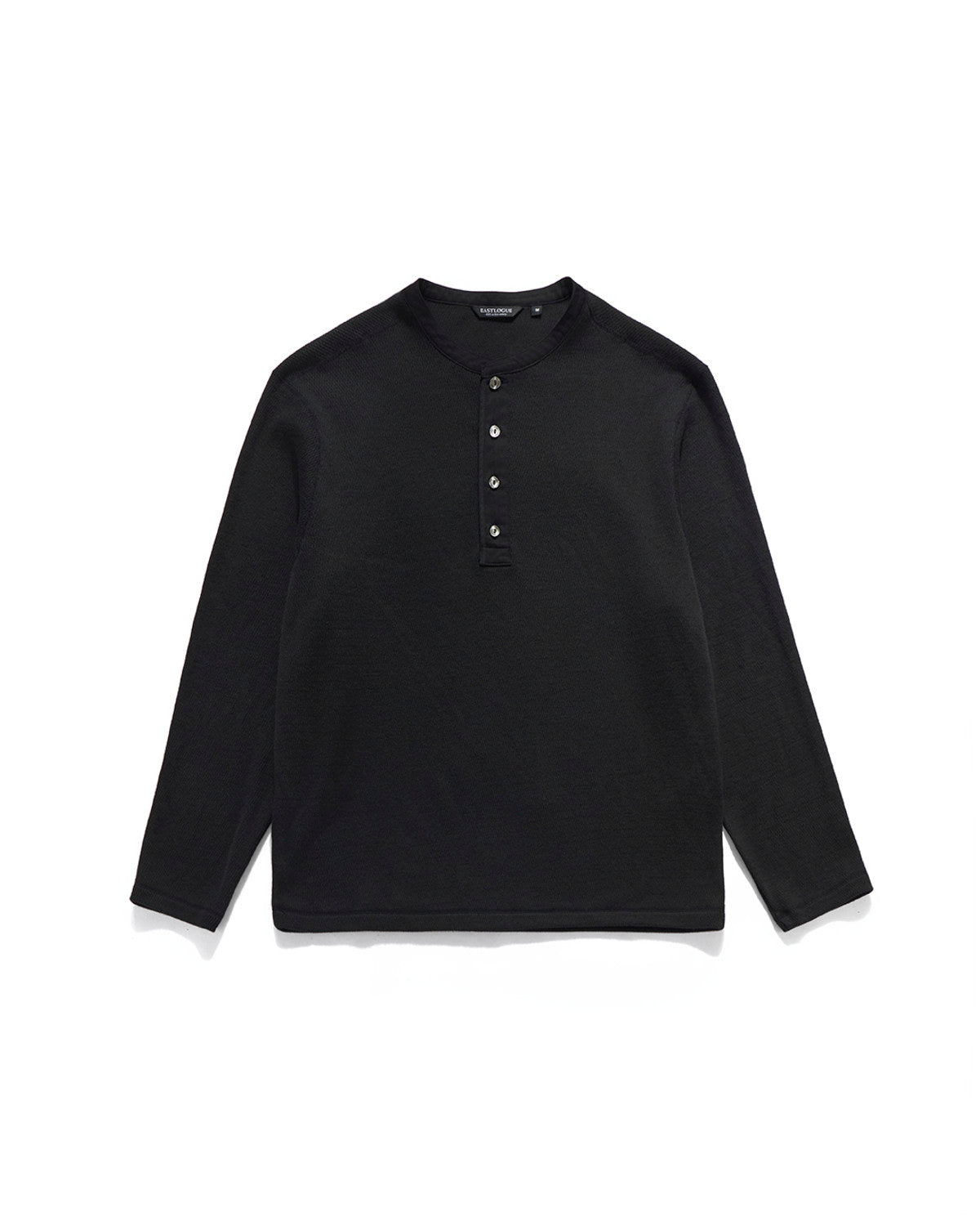 Eastlogue - Anchor Line Henley Neck L.s T-shirts (Black) product image 6 | TRAB K-Fashion Australia
