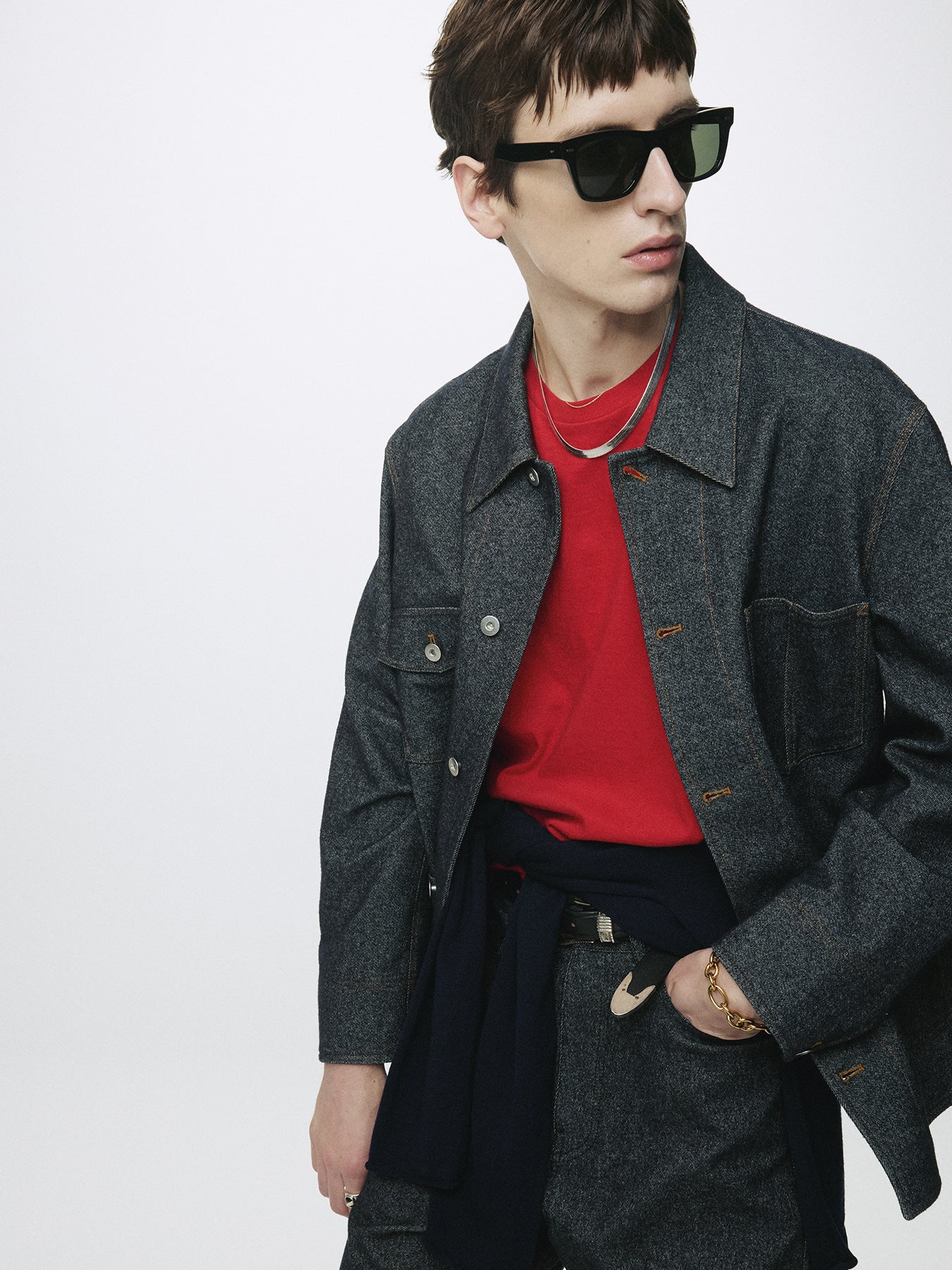 Tonywack - Wool Denim Chore Jacket Italian Fabric (Dark Indigo) product image 6 | TRAB K-Fashion Australia
