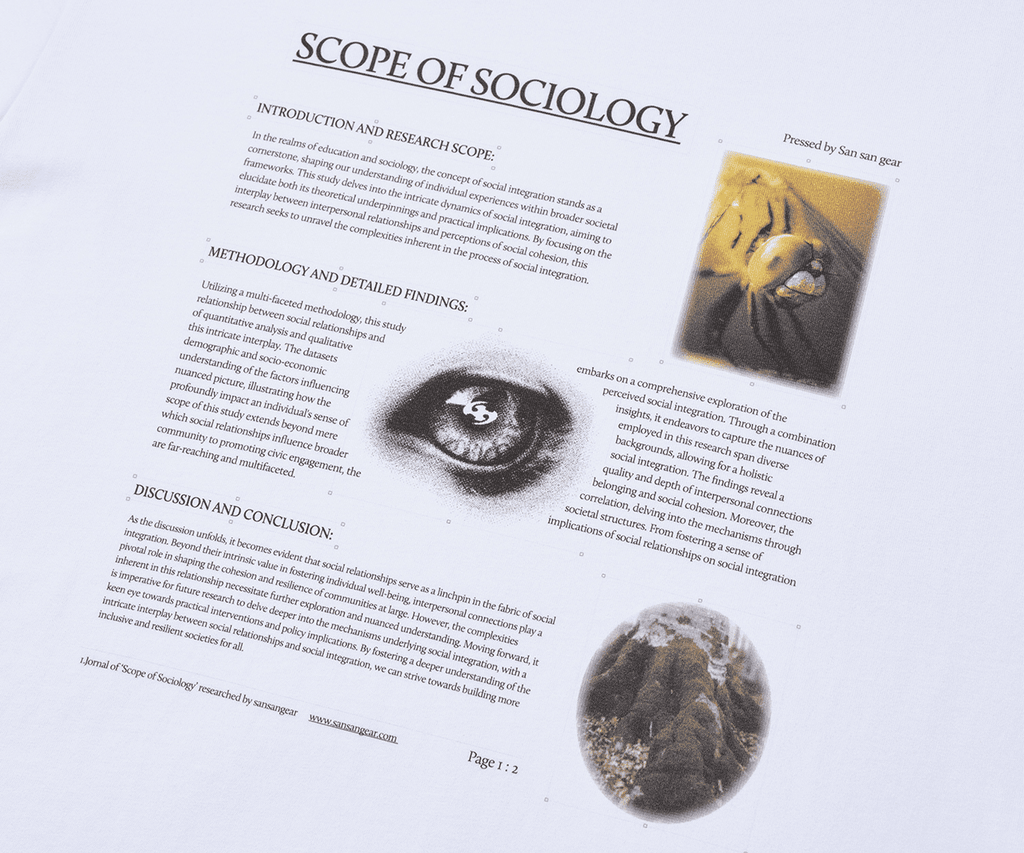 San San Gear - Scope Thesis T-Shirt White product image 4 | TRAB K-Fashion Australia