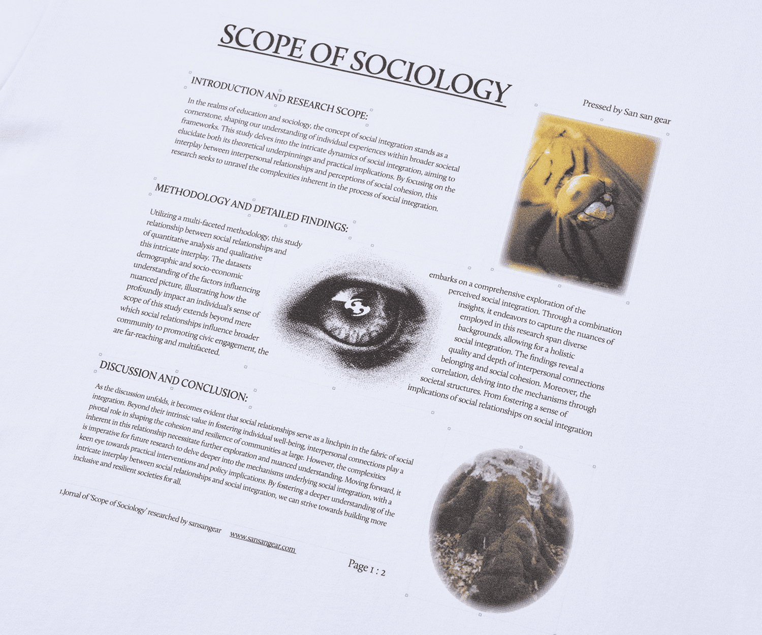 San San Gear - Scope Thesis T-Shirt White product image 4 | TRAB K-Fashion Australia