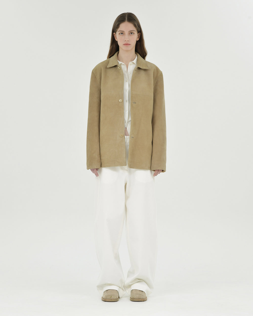 Brownyard - Suede Half Coat (Beige) product image 4 | TRAB K-Fashion Australia