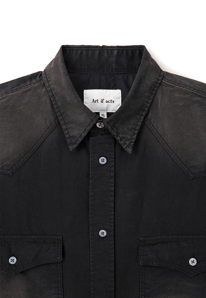 Art if acts - Vintage Western Shirt (Faded Black) product image 9 | TRAB K-Fashion Australia