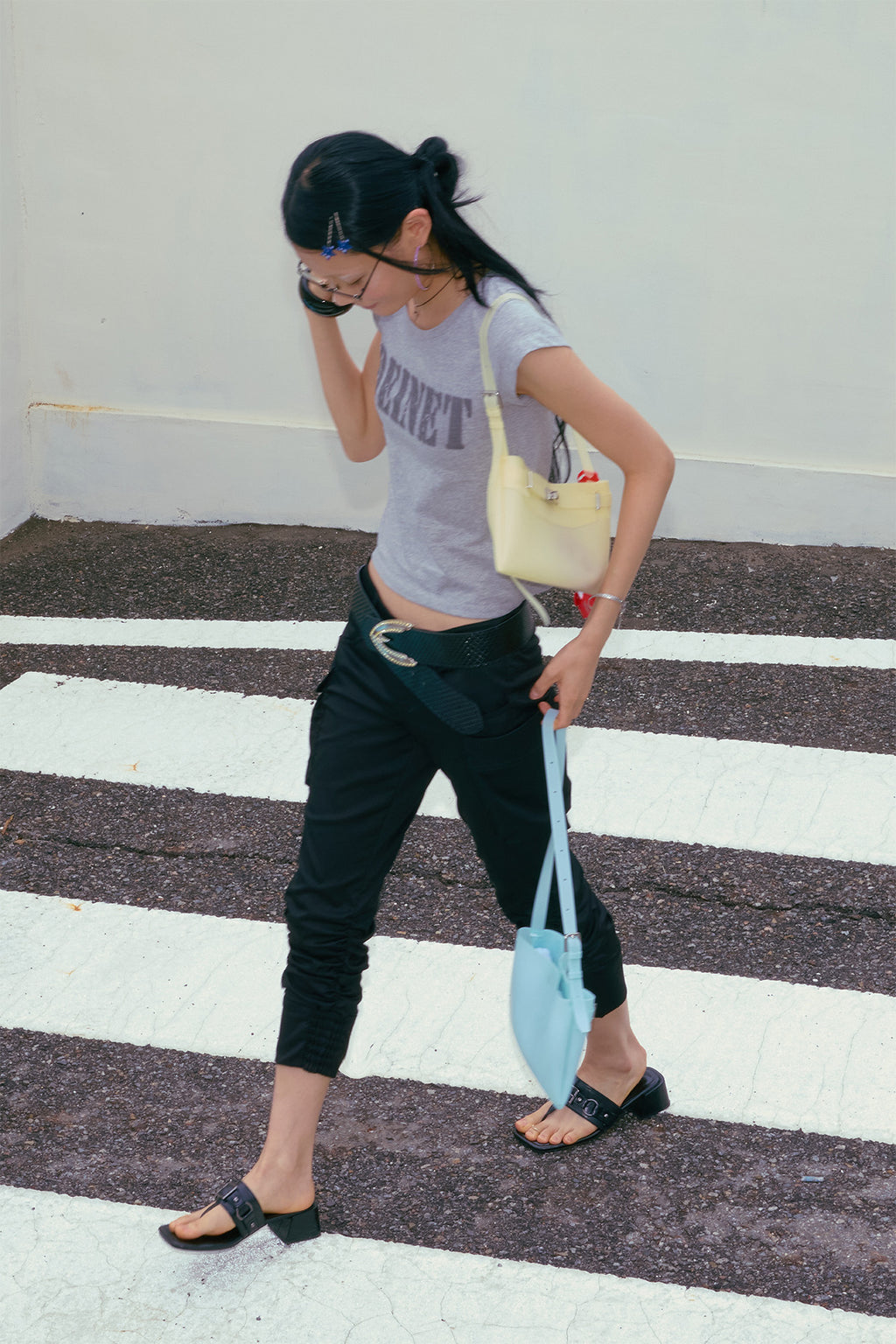 Deinet - Jelly Two-Way Middle Bag (Ice Blue) product image 3 | TRAB K-Fashion Australia