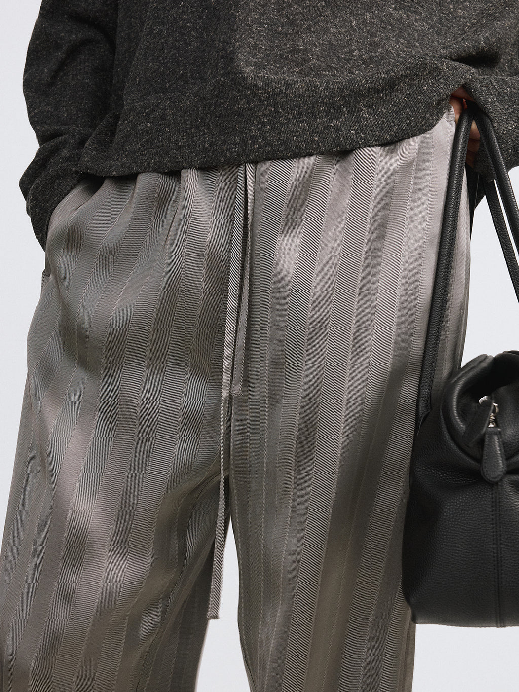 Recto - Silky Lounge Pants (Midnight Grey) product image 4 | TRAB K-Fashion Australia
