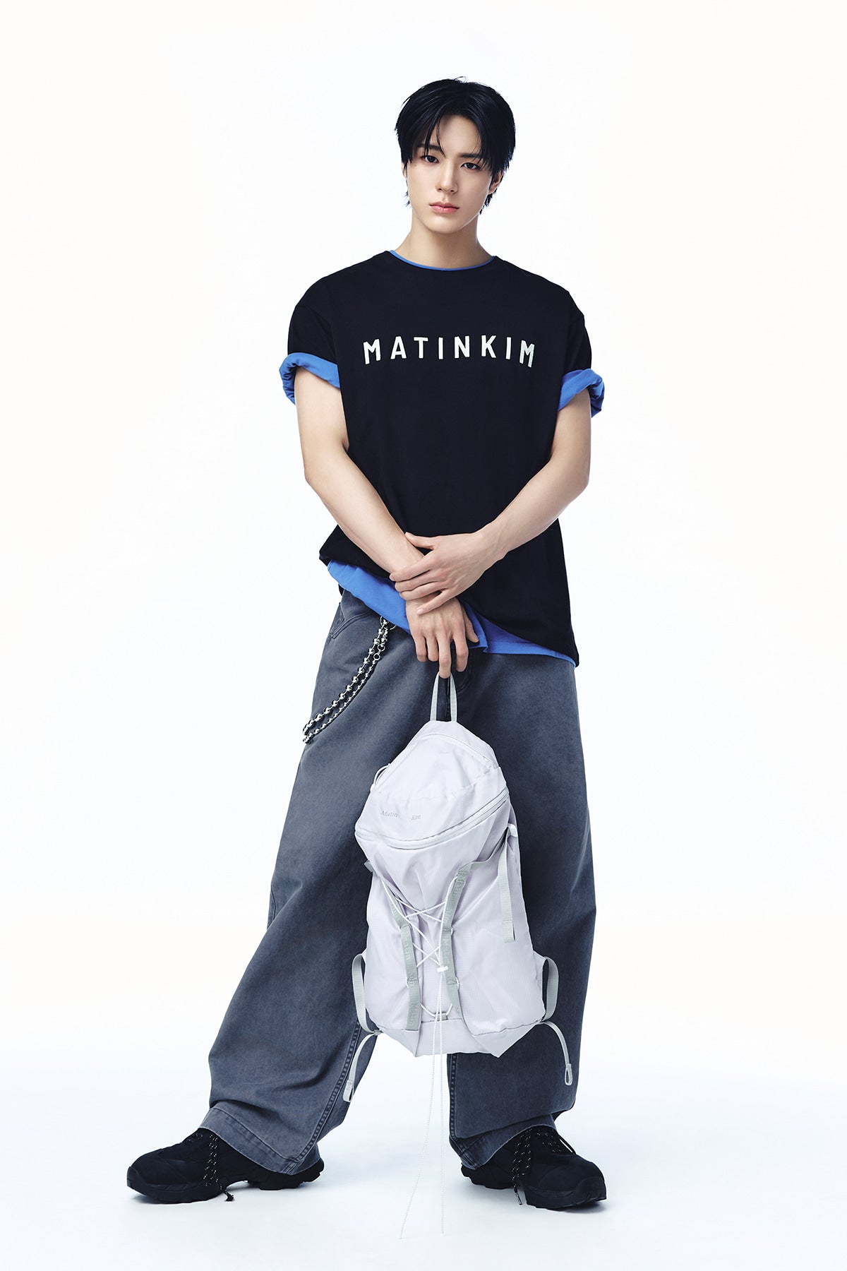 Matin Kim - Matin Airy Rover Backpack (Grey) product image 1 | TRAB K-Fashion Australia