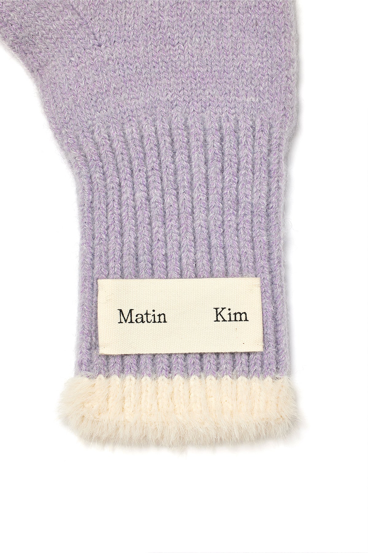 Matin Kim - Two Tone Finger Hole Gloves (Lilac) product image 4 | TRAB K-Fashion Australia