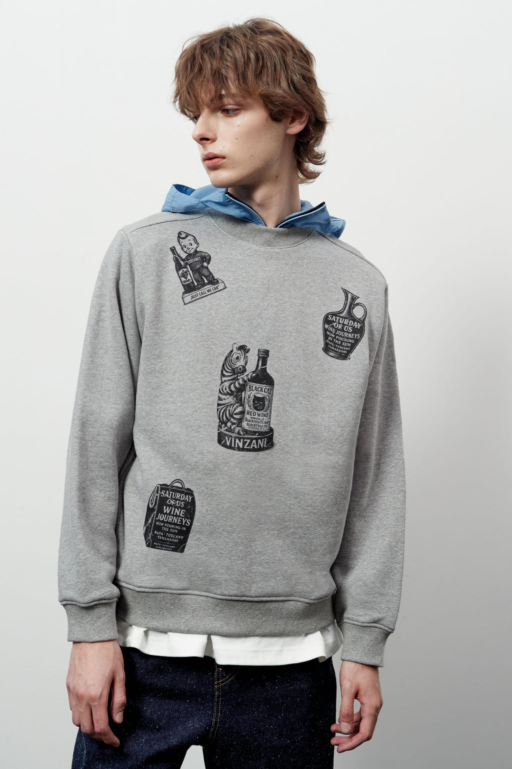 Stu - Printing Sweatshirt Melange (Grey) product image 13 | TRAB K-Fashion Australia