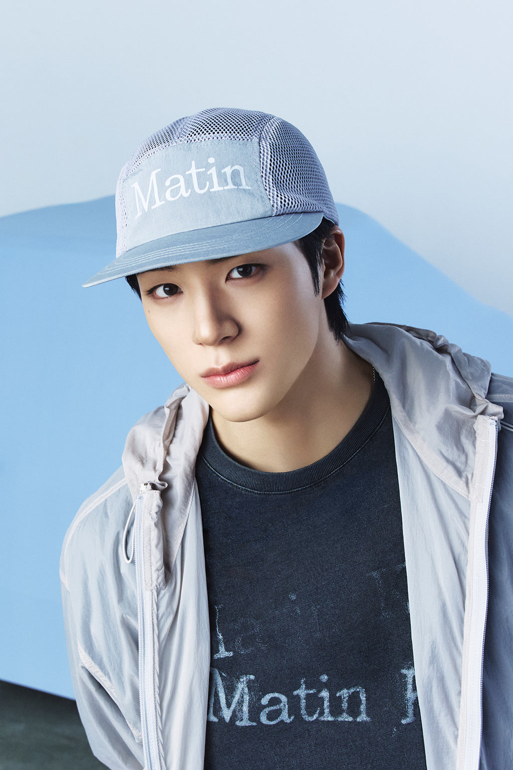 Matin Kim - Matin Light Mesh Cap (Grey) product image 1 | TRAB K-Fashion Australia