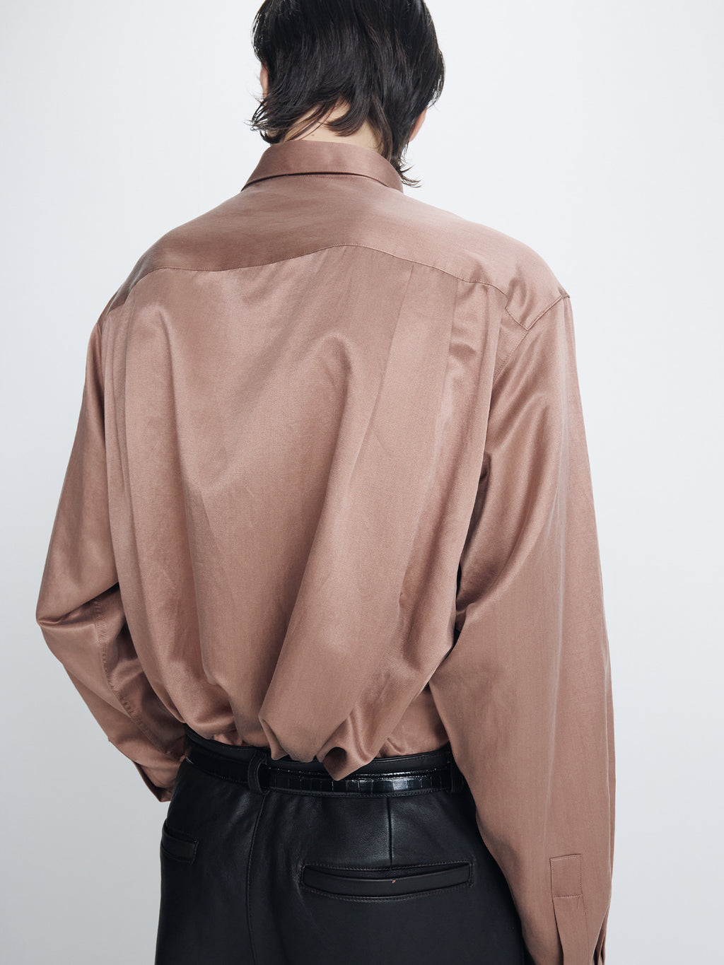 Tonywack - Silk Cotton Essential Shirt (Bronze Pink) product image 6 | TRAB K-Fashion Australia