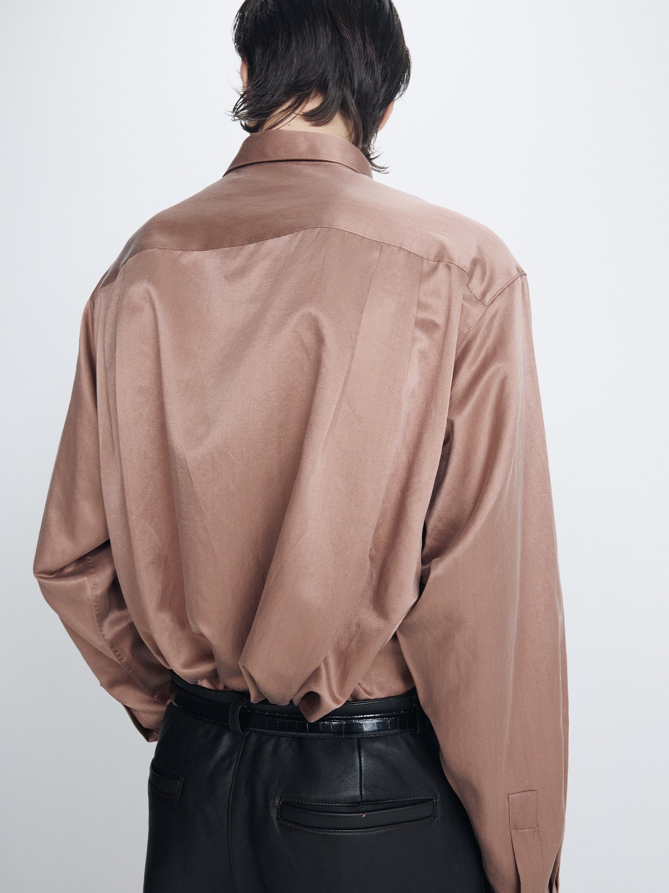 Tonywack - Silk Cotton Essential Shirt (Bronze Pink) product image 6 | TRAB K-Fashion Australia
