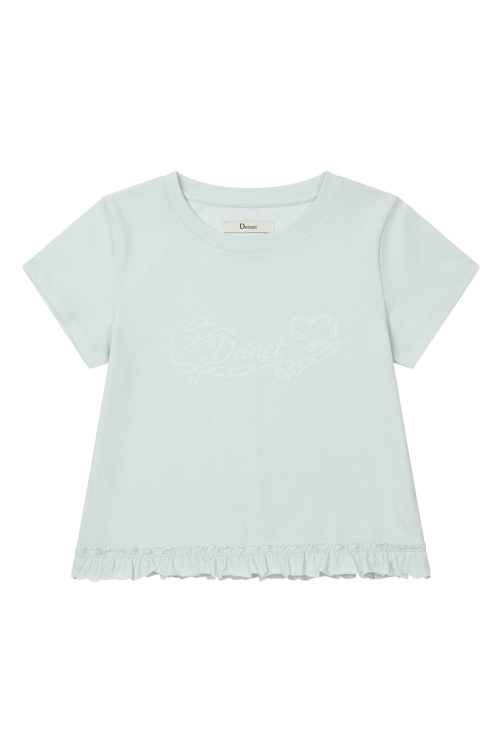 Deinet - Ruffle Washed T-Shirt (Mint) product image 9 | TRAB K-Fashion Australia