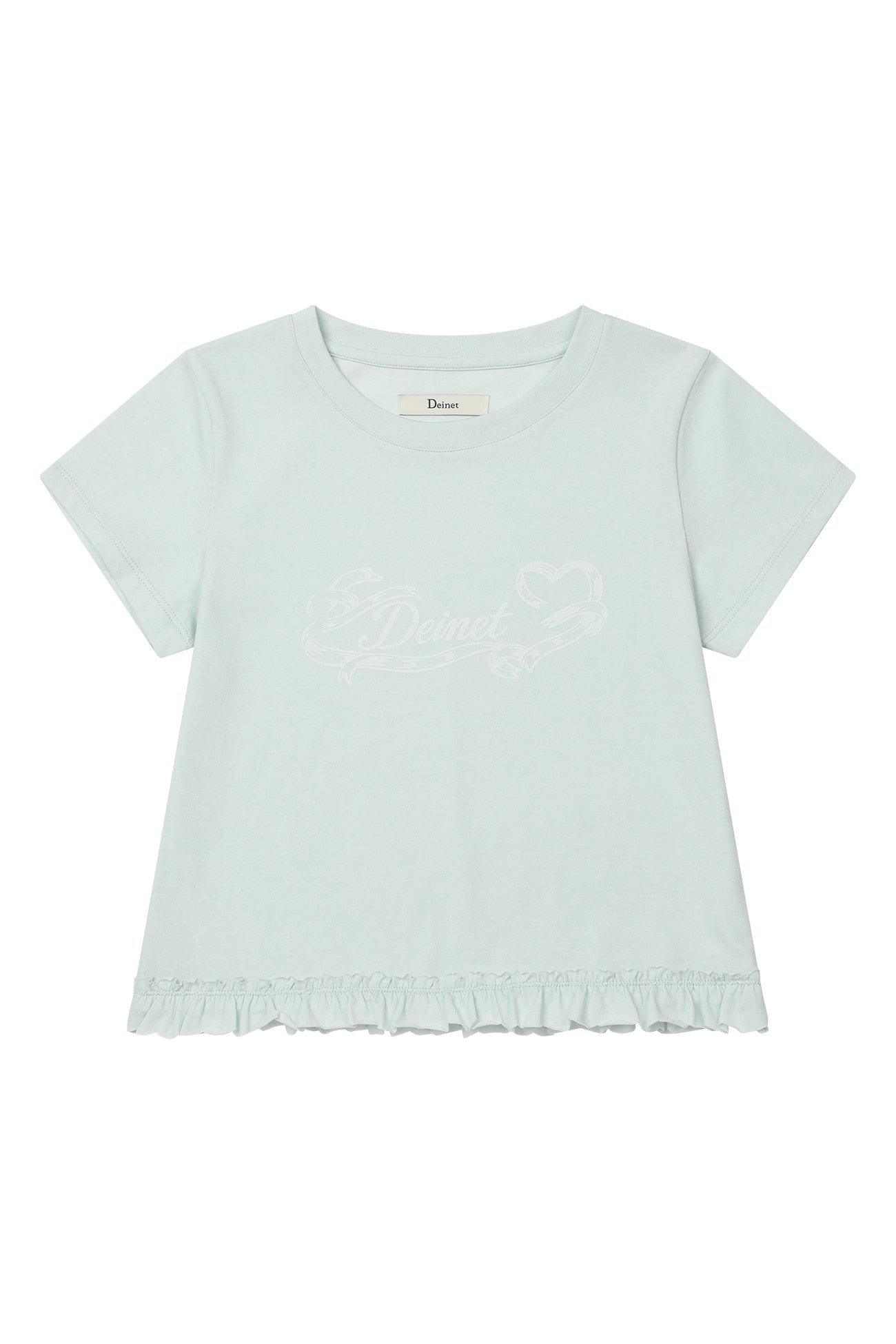 Deinet - Ruffle Washed T-Shirt (Mint) product image 9 | TRAB K-Fashion Australia
