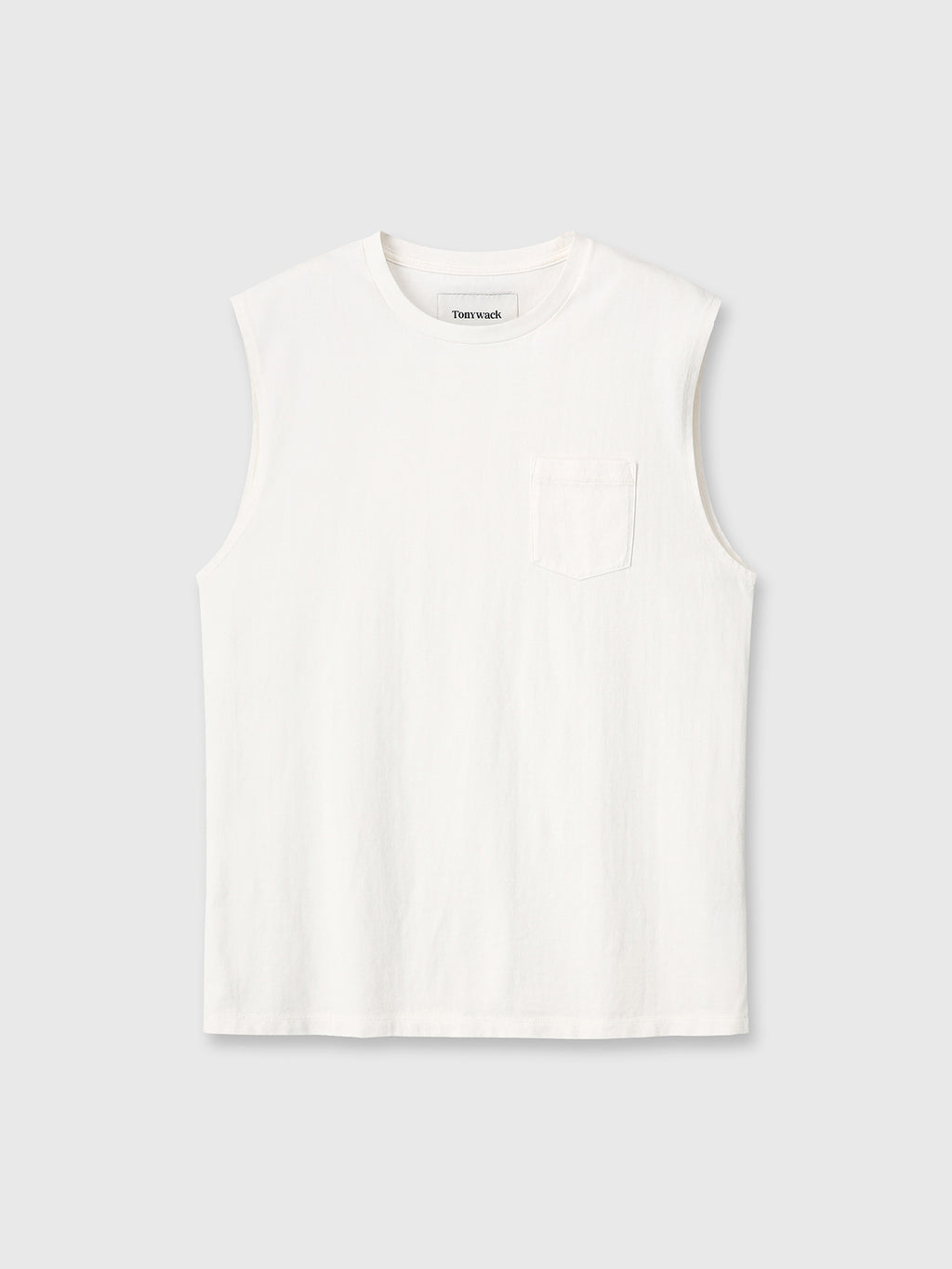 Tonywack - Garment-Washed Patch Pocket Sleeveless (Vintage White) product image 7 | TRAB K-Fashion Australia