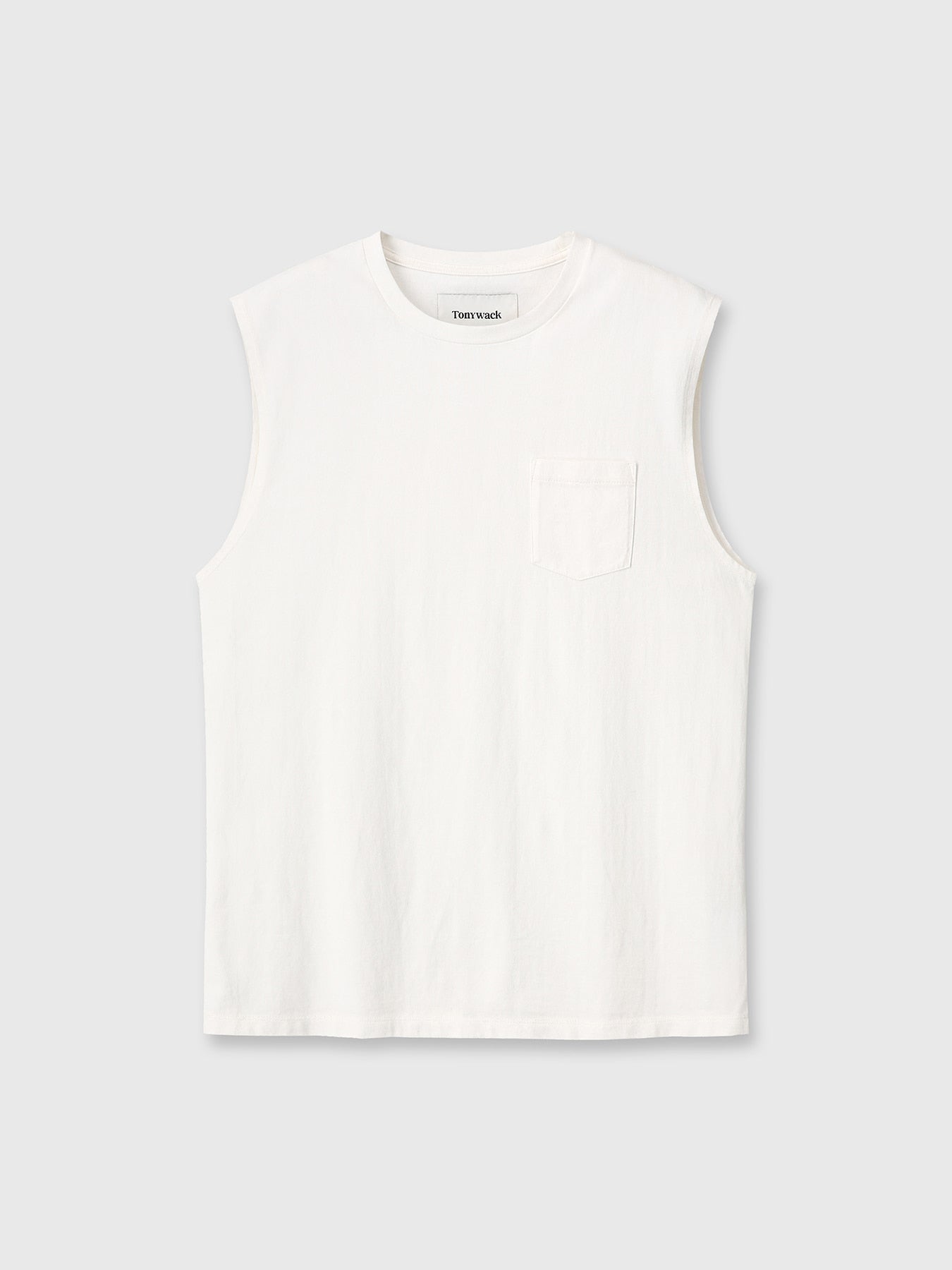Tonywack - Garment-Washed Patch Pocket Sleeveless (Vintage White) product image 7 | TRAB K-Fashion Australia