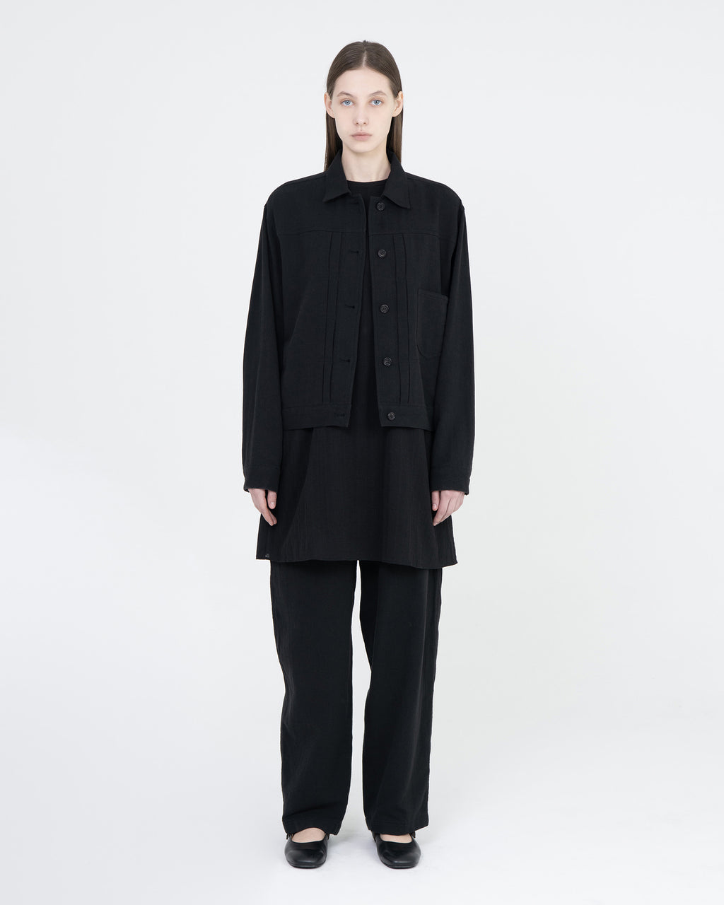 Brownyard - Type 1 Trucker Jacket (Black) product image 1 | TRAB K-Fashion Australia