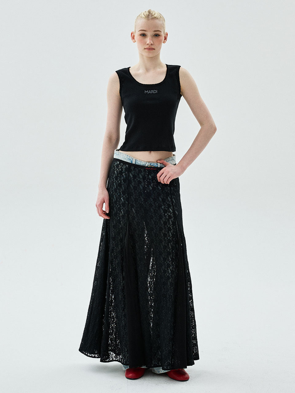 Mardi Mercredi - Maxi Skirt Lace (Black) product image 1 | TRAB K-Fashion Australia
