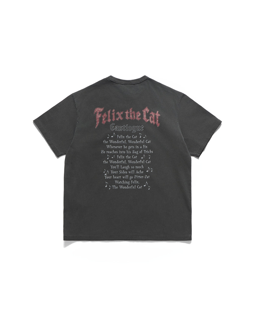 Eastlogue - Felix Vtg Dyed Music Tour T-shirts (Vintage Charcoal) product image 2 | TRAB K-Fashion Australia