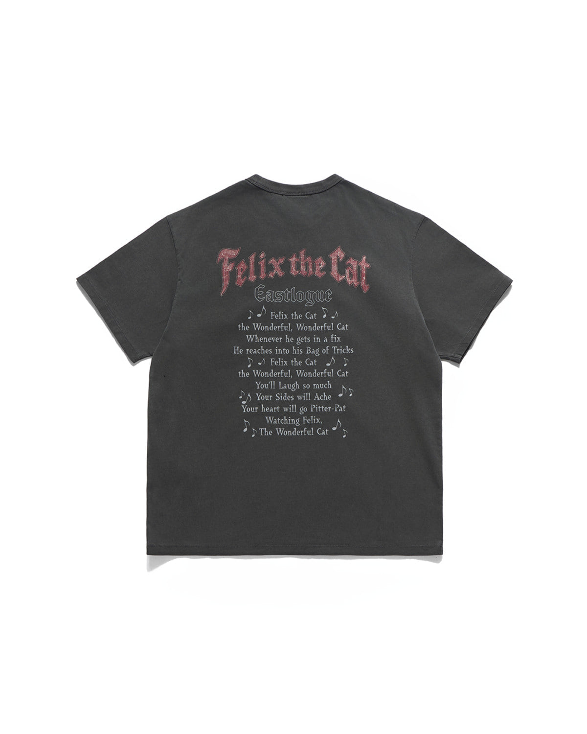 Eastlogue - Felix Vtg Dyed Music Tour T-shirts (Vintage Charcoal) product image 2 | TRAB K-Fashion Australia