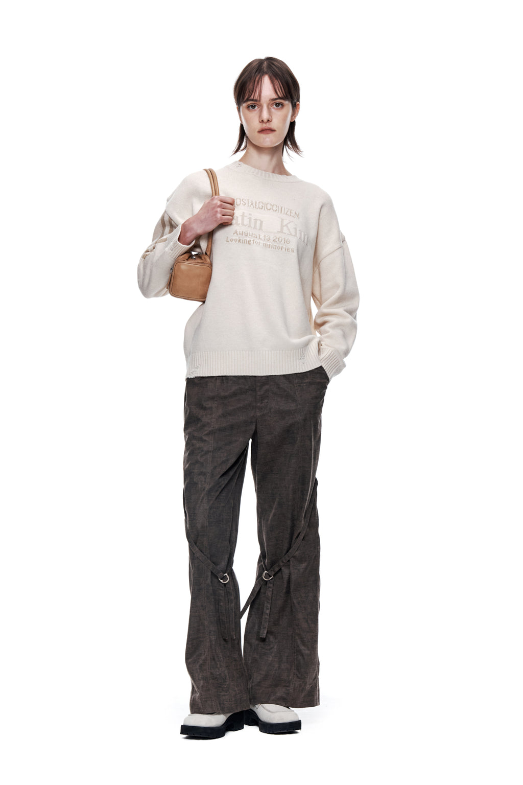 Matin Kim - Matin Sleeve Line Knit Pullover (Ivory) product image 9 | TRAB K-Fashion Australia