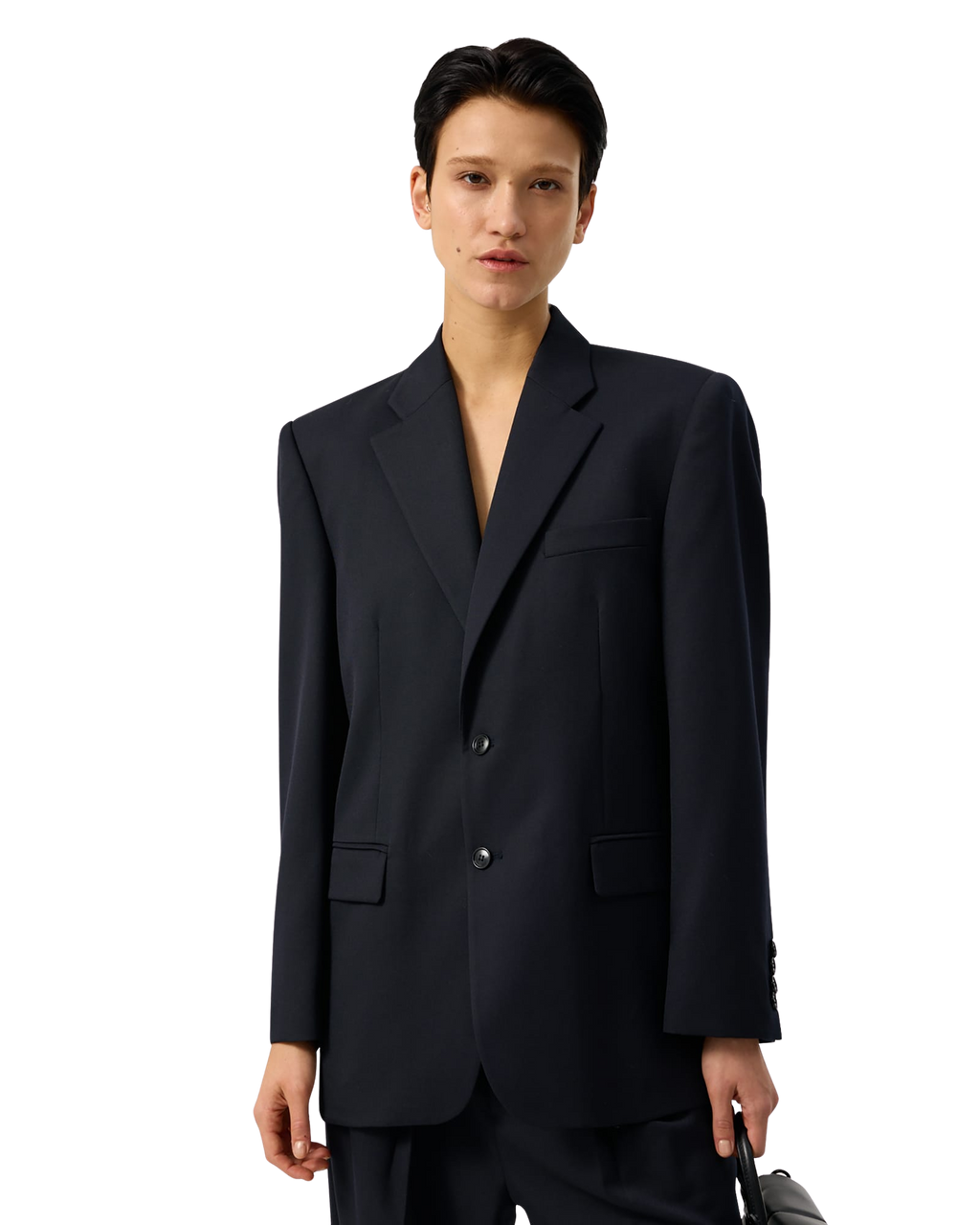 Kimhe Kim - Wool Blend Suit Jacket (Dark Navy) product image 7 | TRAB K-Fashion Australia