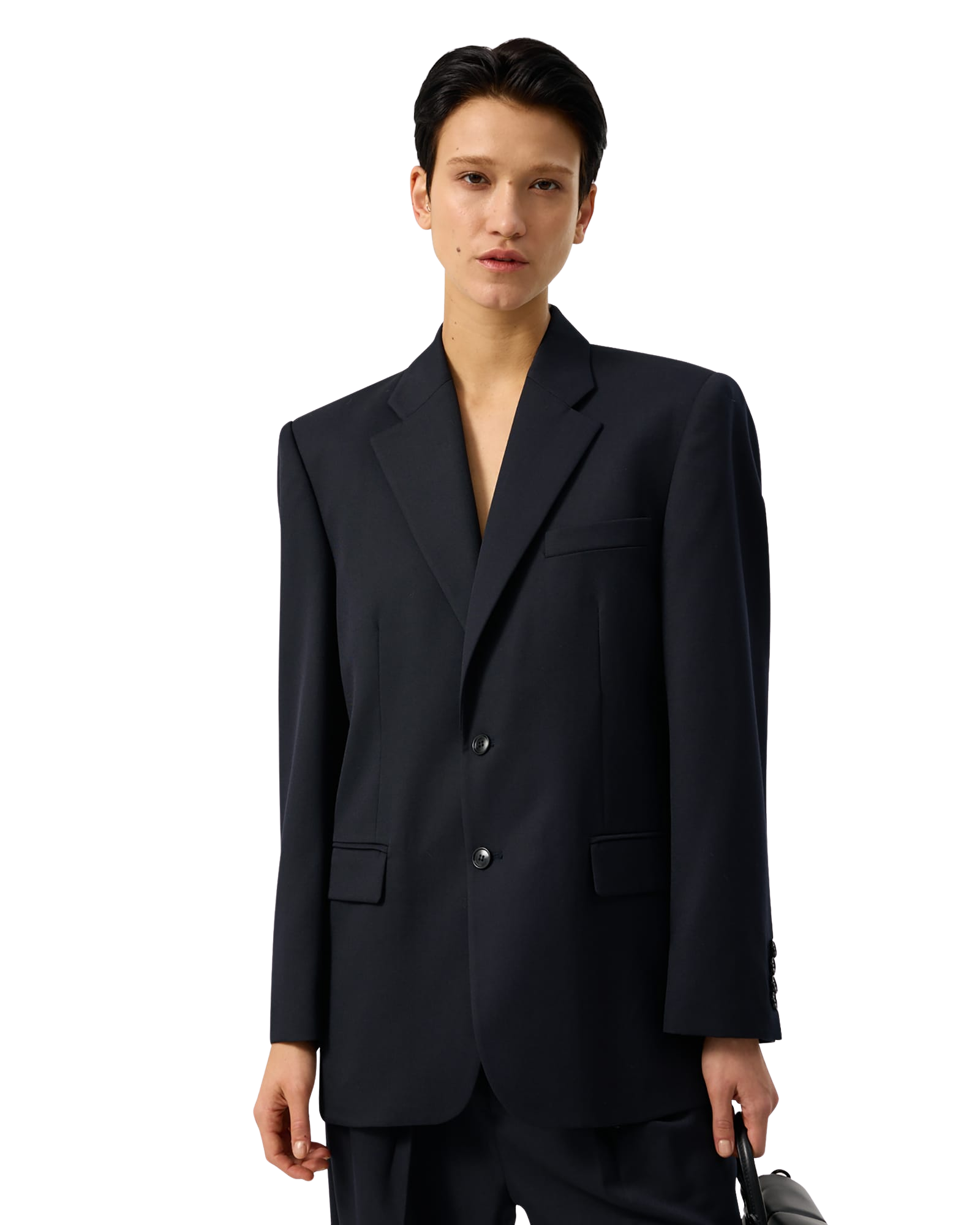 Kimhe Kim - Wool Blend Suit Jacket (Dark Navy) product image 7 | TRAB K-Fashion Australia