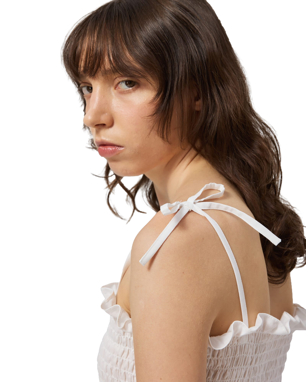 Kimhe Kim - Seersucker Smoked Top (White) product image 12 | TRAB K-Fashion Australia