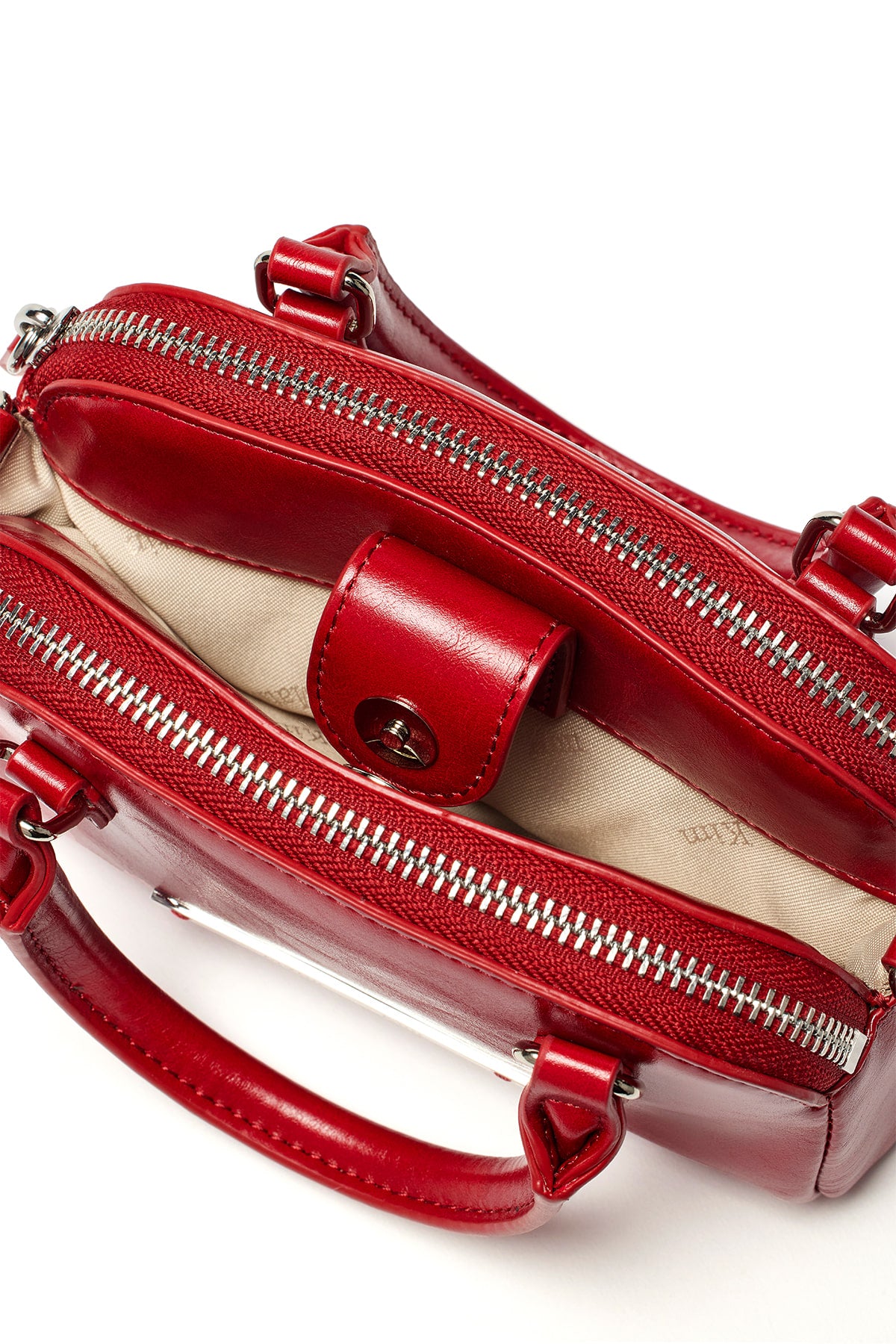 Matin Kim - Double Zipper Mini Cross Bag (Red) product image 4 | TRAB K-Fashion Australia