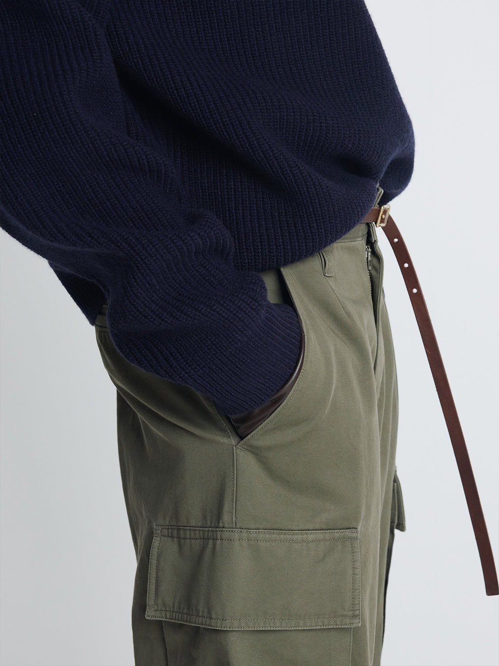 Tonywack - Ribbed Wool Side-Button Turtleneck (Midnight) product image 8 | TRAB K-Fashion Australia