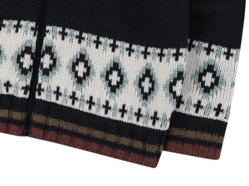 Coyseio - Mossy Cowichan Knit Jacket (Navy) product image 17 | TRAB K-Fashion Australia