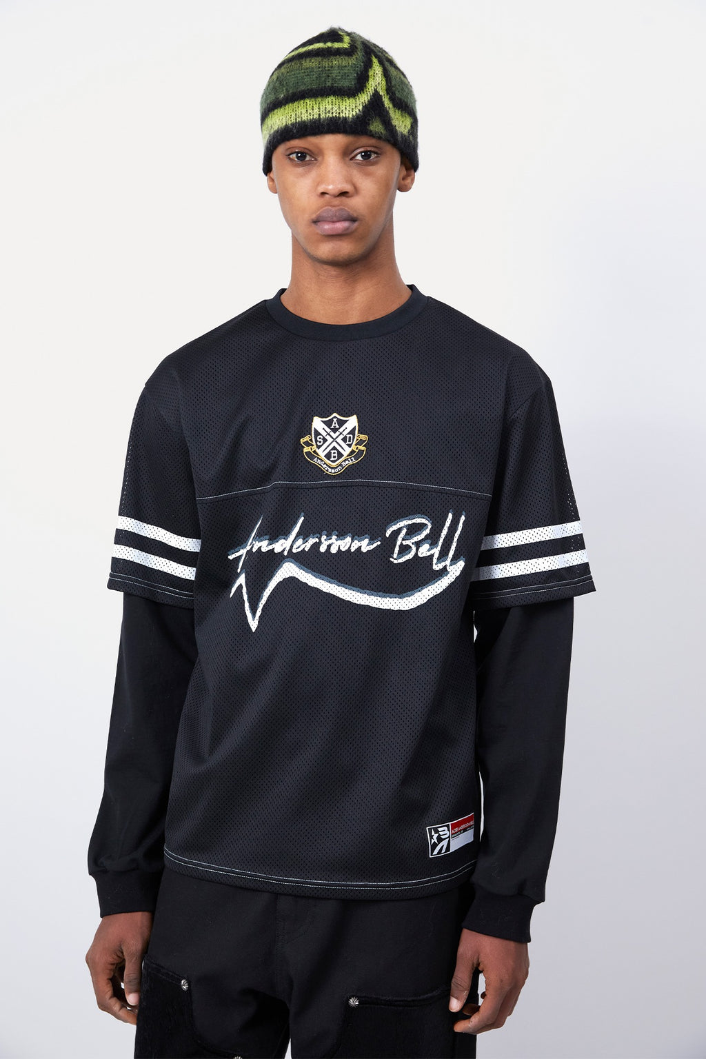 Andersson Bell - Football Layered Long Sleeve T-Shirt (Black) product image 1 | TRAB K-Fashion Australia