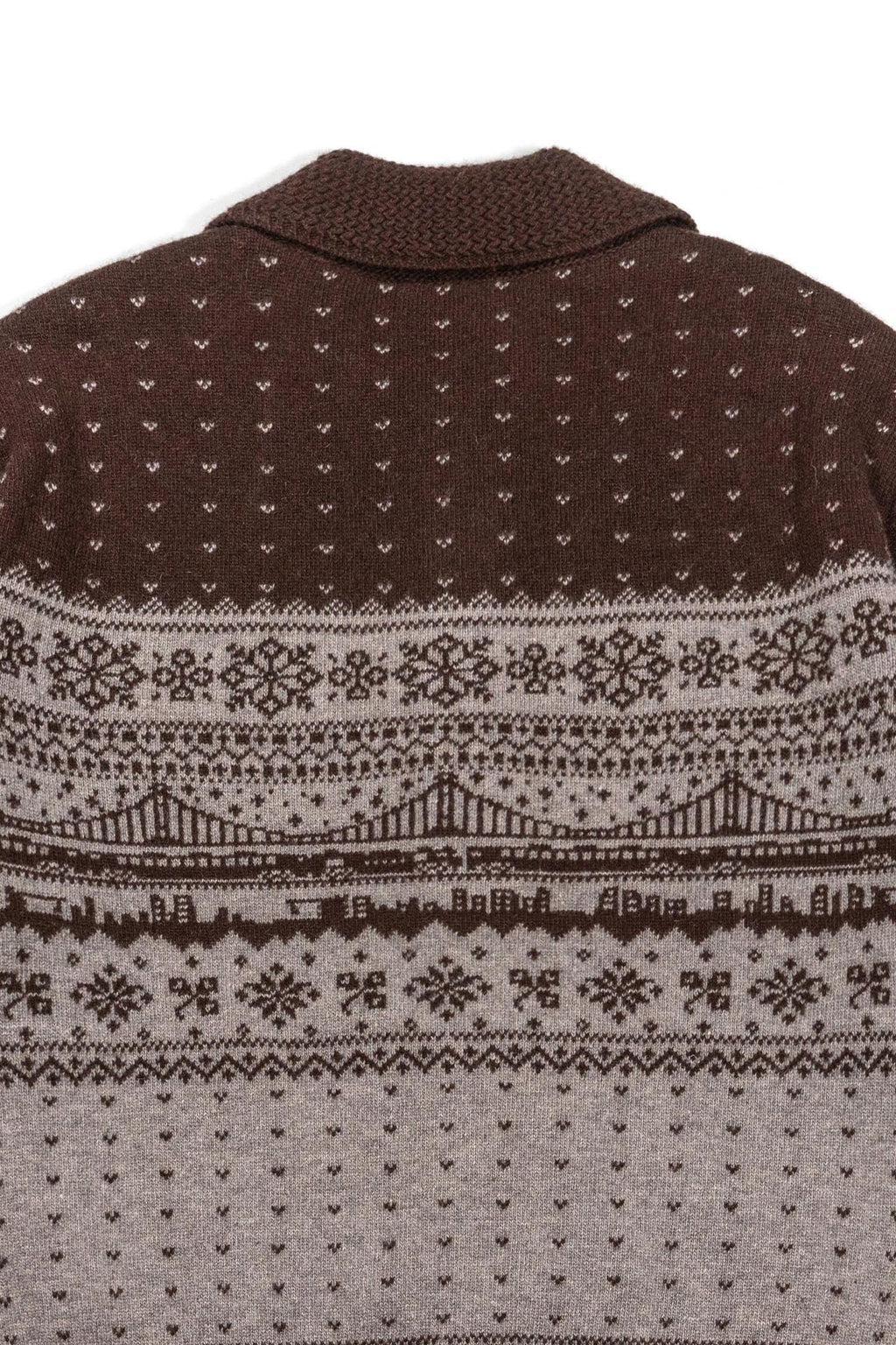 Ioedle - City Bound Wool Collar Knit Cardigan (Brown) product image 5 | TRAB K-Fashion Australia