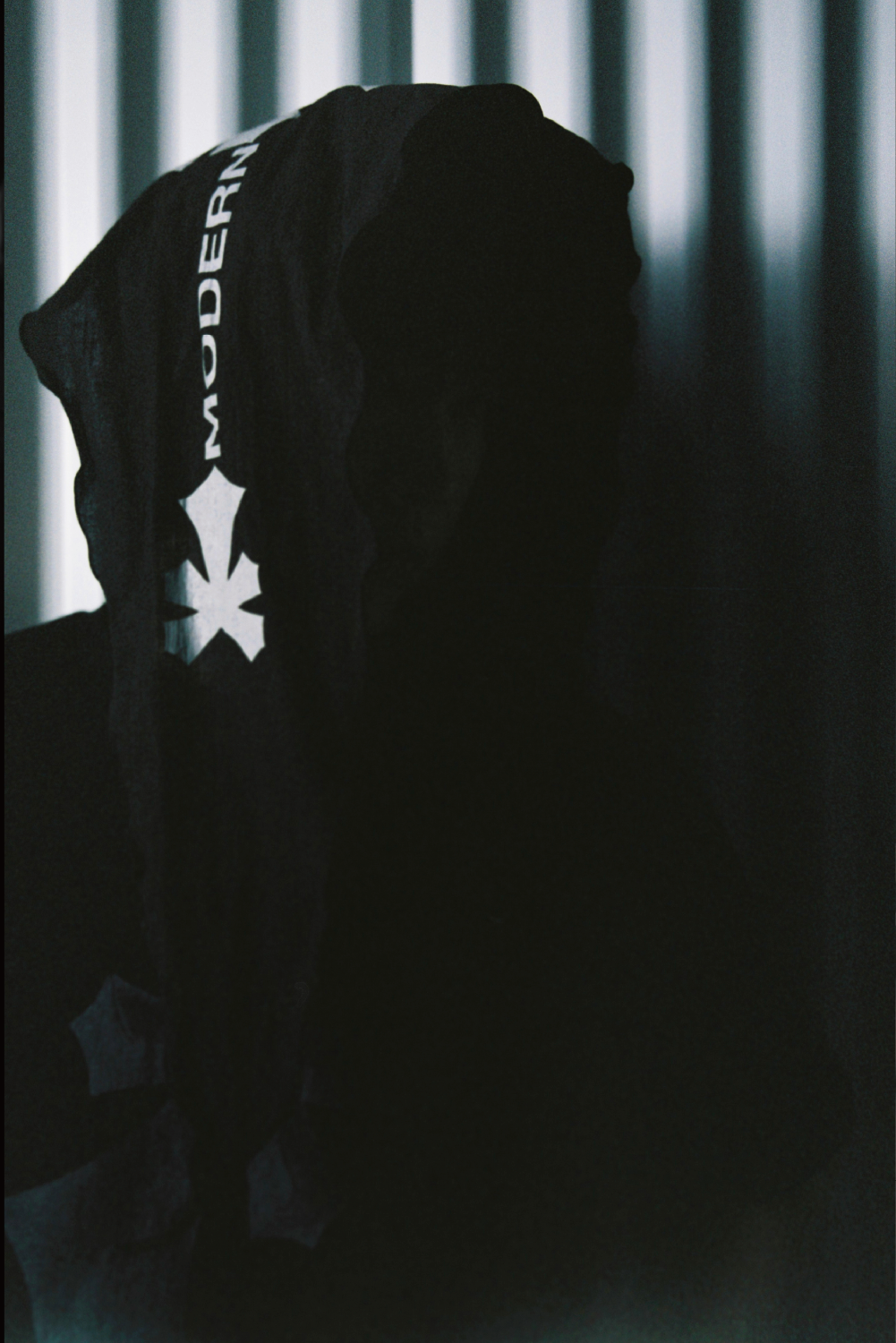 Hatchingroom - Tabber Modern Goth Diamond Slogan Scarf (Black) product image 8 | TRAB K-Fashion Australia