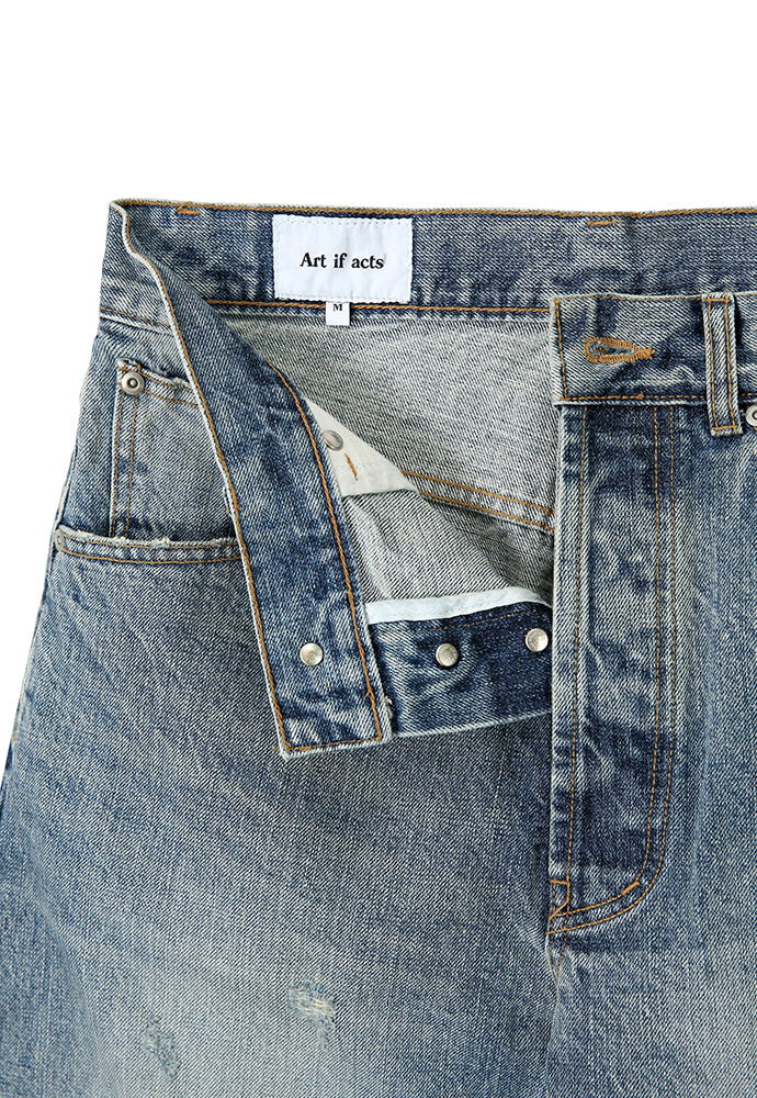 Art if acts - Regular 5P Denim Pants (Used Light Blue) product image 11 | TRAB K-Fashion Australia