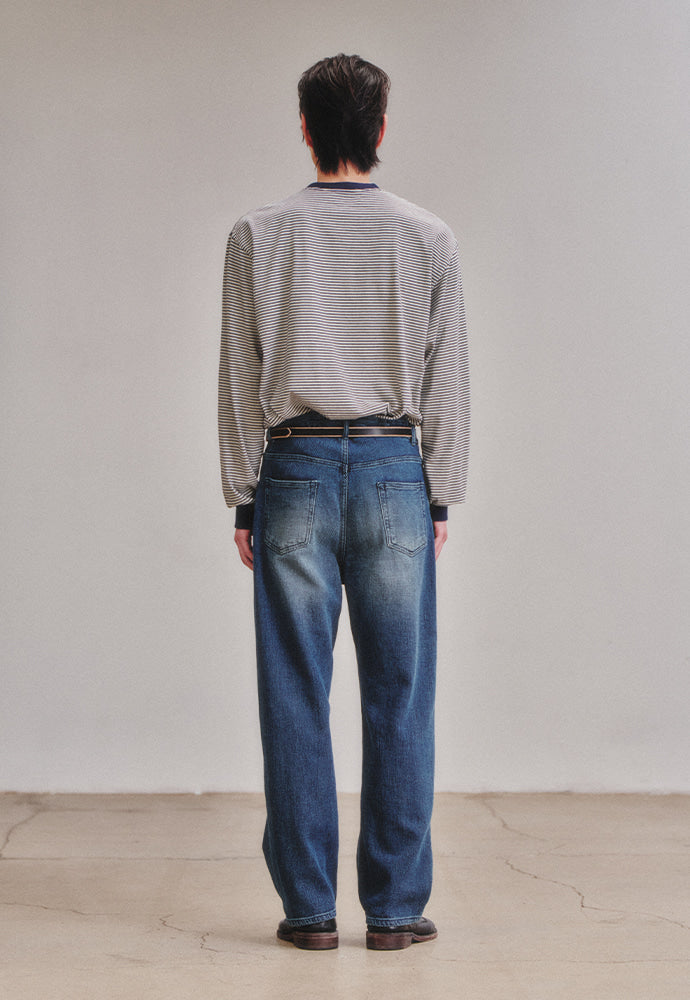 Art if acts - Sashiko 5P Pants_Japanese Fabric (Vintage Indigo) product image 5 | TRAB K-Fashion Australia