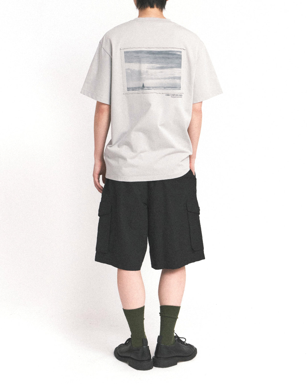 Eastlogue - Frame Cutting T-shirt (Dust Blue) product image 4 | TRAB K-Fashion Australia