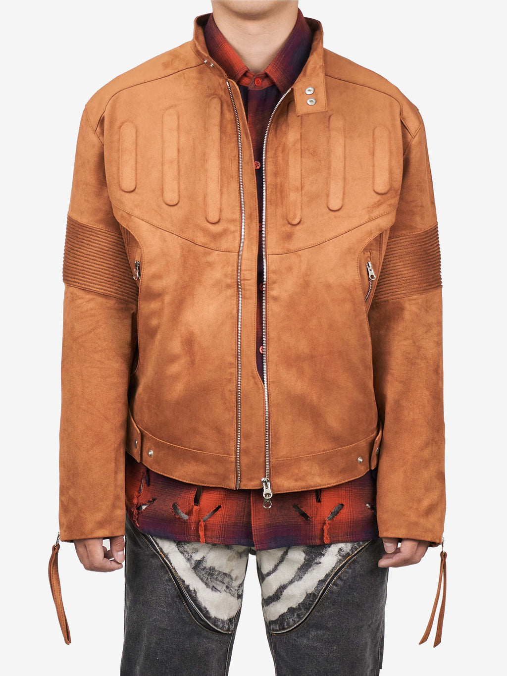 Juntae Kim - Embossed Leather Biker Jacket (OC1) product image 1 | TRAB K-Fashion Australia