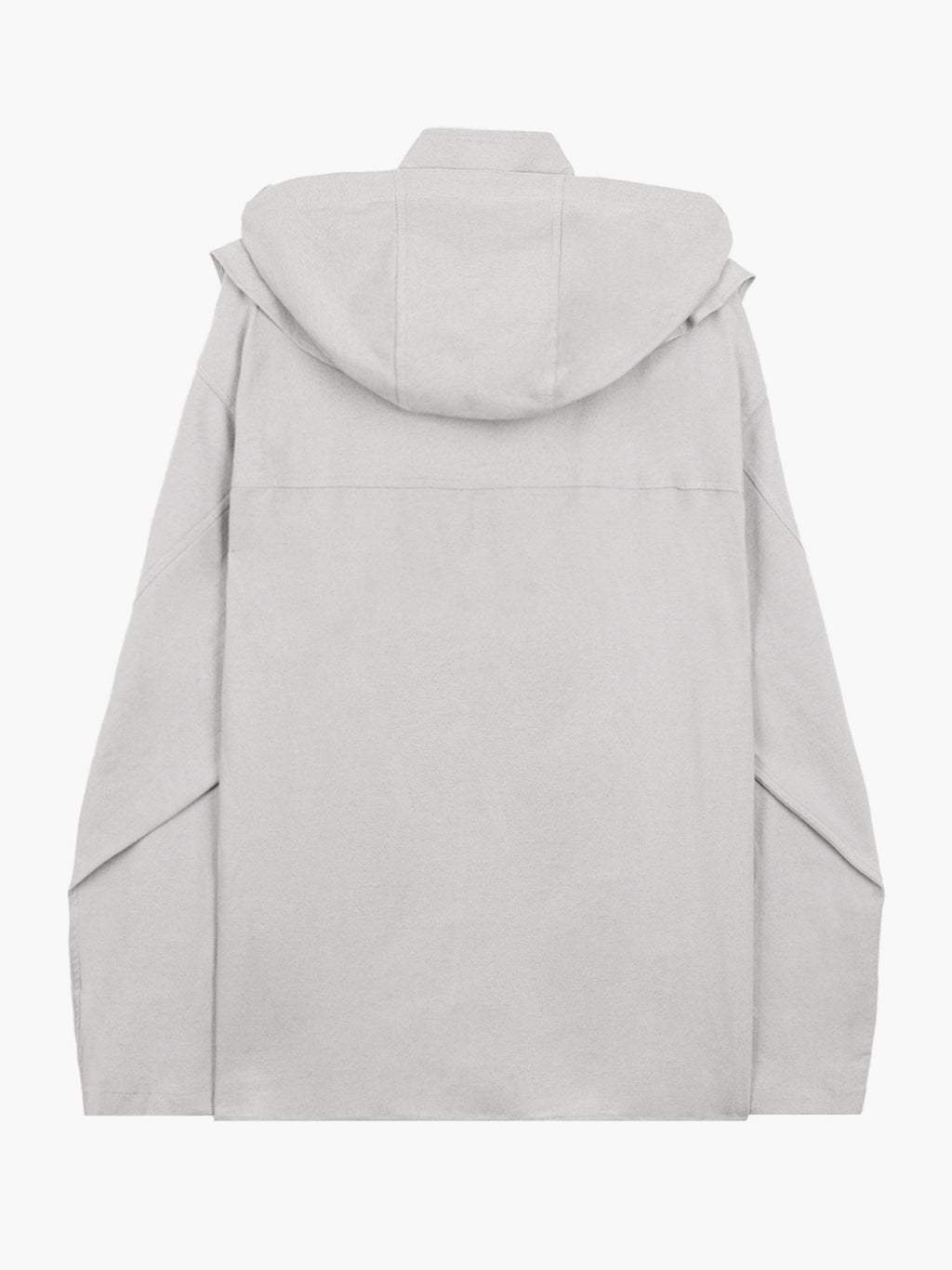 Jiyong Kim - Hooded Layered Zip-Up Shirt (Off-White) product image 9 | TRAB K-Fashion Australia