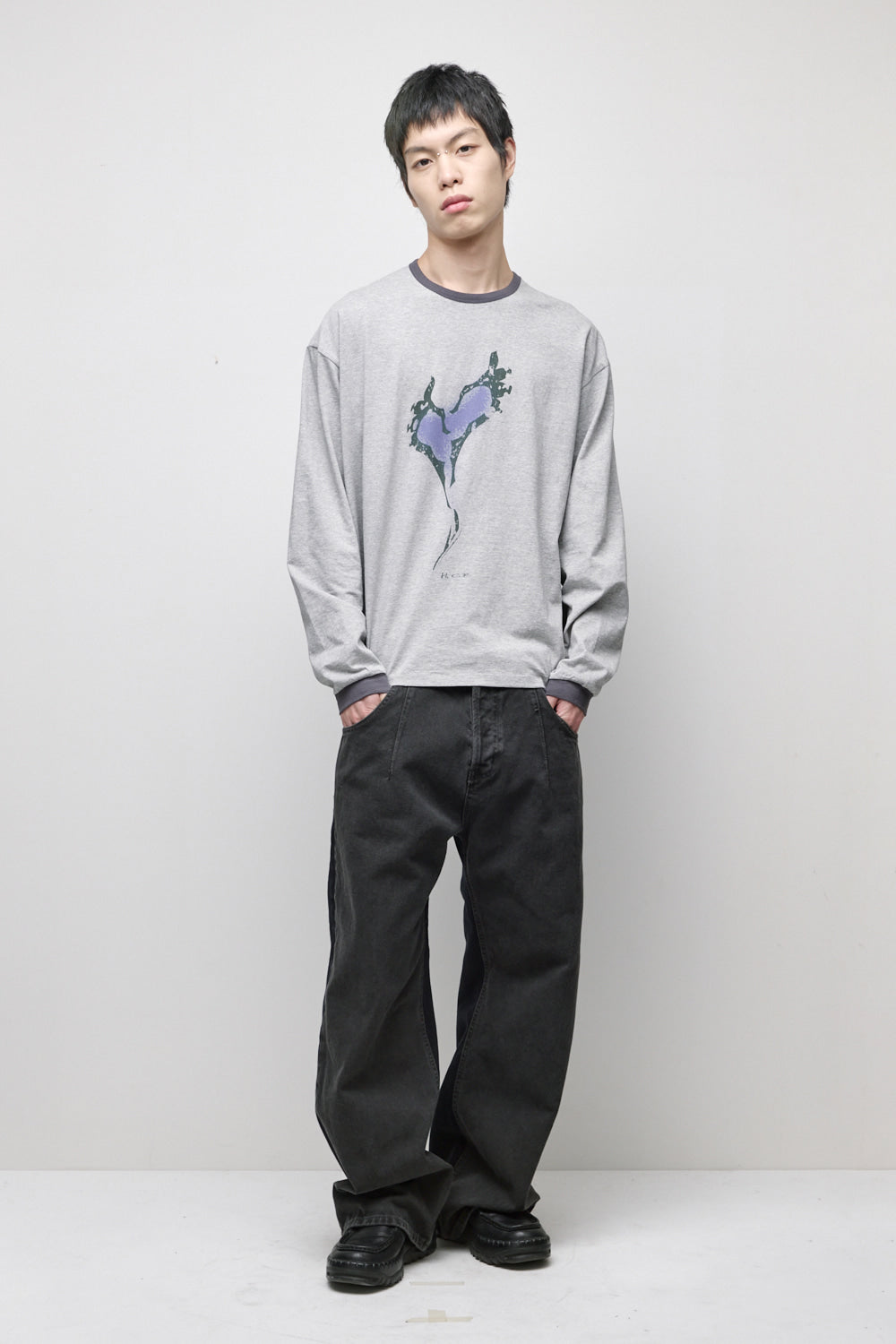 Hatchingroom - Two Face Jeans Dyed (Charcoal/Dark Navy) product image 9 | TRAB K-Fashion Australia