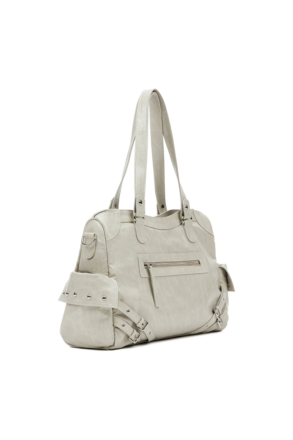 Deinet - Stud Pocket Big Bag (Ash Beige) product image 2 | TRAB K-Fashion Australia