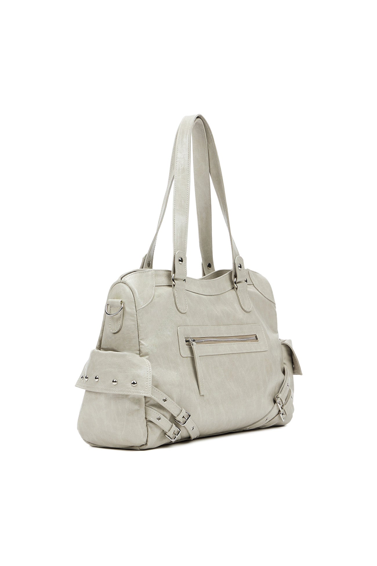 Deinet - Stud Pocket Big Bag (Ash Beige) product image 2 | TRAB K-Fashion Australia